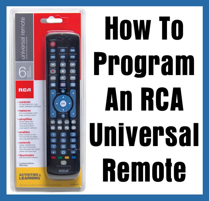 Program Rca Remote Jvc Television